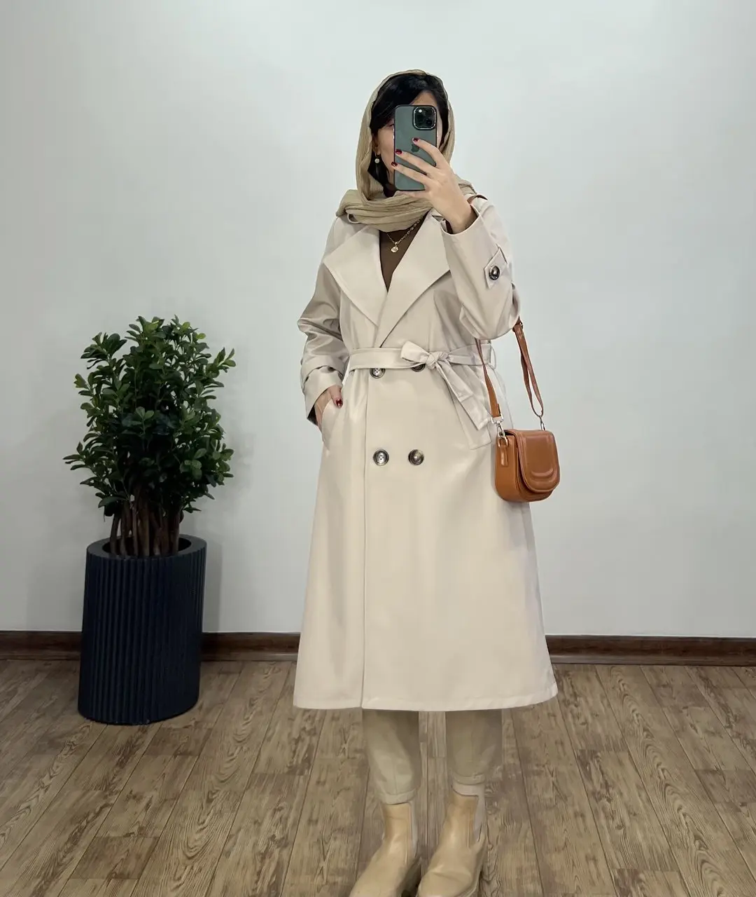 ترنچ کت بلند ضد آب راش 2